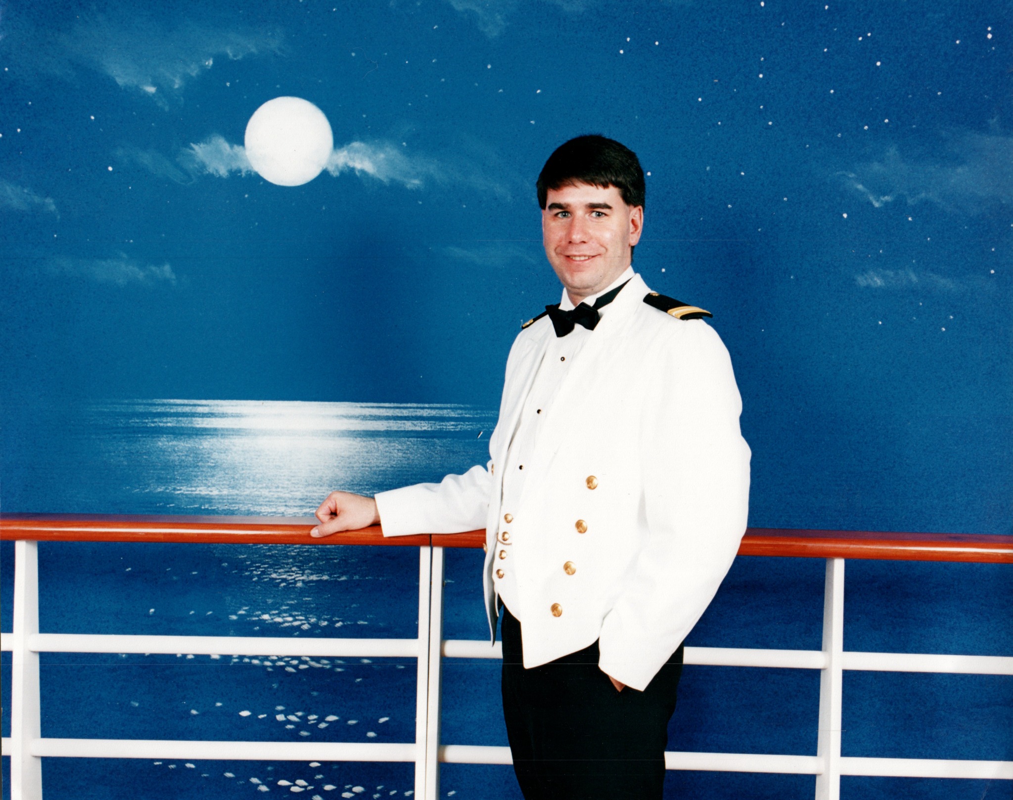 A young Steve in his shipboard officer uniform