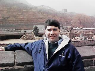 A young Steve at the Great Wall of China
